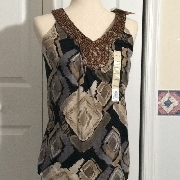 Sonoma Tops - 3/$30♥️Sonoma Front Beaded V neck Top